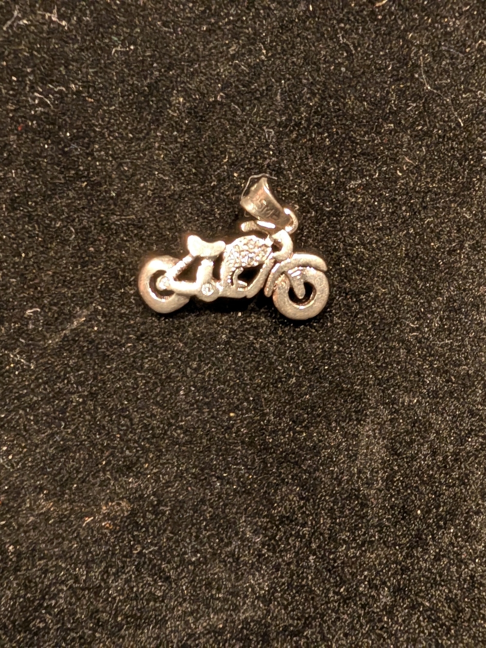 Sterling Silver Motorcycle Charm Pendant - Women Jewelry, Mexico